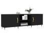 vidaXL TV-Schrank Schwarz 150x30x50 cm Holzwerkstoff vidaXL TV-Schrank Schwarz 150x30x50 cm Holzwerkstoff