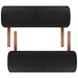 vidaXL Massageliege Klappbar 3-Zonen mit Holzgestell Schwarz vidaXL Massageliege Klappbar 3-Zonen mit Holzgestell Schwarz