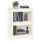 vidaXL Bücherregal Weiß 50x35x68 cm Massivholz Kiefer vidaXL Bücherregal Weiß 50x35x68 cm Massivholz Kiefer
