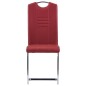 vidaXL Freischwinger 2 Stk. Rot Kunstleder vidaXL Freischwinger 2 Stk. Rot Kunstleder