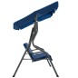 Hollywoodschaukel Dunkelblau 170×110×153 cm Stoff Hollywoodschaukel Dunkelblau 170×110×153 cm Stoff