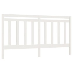 vidaXL Kopfteil Weiß 206x4x100 cm Massivholz Kiefer