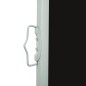 vidaXL Seitenmarkise Ausziehbar 160x600 cm Schwarz vidaXL Seitenmarkise Ausziehbar 160x600 cm Schwarz