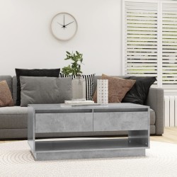 vidaXL Couchtisch Betongrau 102,5x55x44 cm Holzwerkstoff