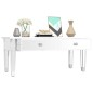 vidaXL Spiegel-Couchtisch 106x45x45 cm Holzwerkstoff und Glas vidaXL Spiegel-Couchtisch 106x45x45 cm Holzwerkstoff und Glas