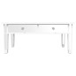vidaXL Spiegel-Couchtisch 106x45x45 cm Holzwerkstoff und Glas vidaXL Spiegel-Couchtisch 106x45x45 cm Holzwerkstoff und Glas