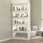 vidaXL Bücherregal/Raumteiler Weiß 80x30x167,4 cm Massivholz Kiefer vidaXL Bücherregal/Raumteiler Weiß 80x30x167,4 cm Massivholz Kiefer