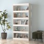 vidaXL Bücherregal/Raumteiler Weiß 80x30x167,4 cm Massivholz Kiefer vidaXL Bücherregal/Raumteiler Weiß 80x30x167,4 cm Massivholz Kiefer