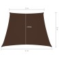 vidaXL Sonnensegel Oxford-Gewebe Trapezförmig 2/4x3 m Braun vidaXL Sonnensegel Oxford-Gewebe Trapezförmig 2/4x3 m Braun