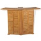 vidaXL Klappbarer Bartisch 155x53x105 cm Teak Massiv vidaXL Klappbarer Bartisch 155x53x105 cm Teak Massiv