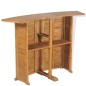 vidaXL Klappbarer Bartisch 155x53x105 cm Teak Massiv vidaXL Klappbarer Bartisch 155x53x105 cm Teak Massiv
