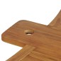vidaXL Klappbarer Bartisch 155x53x105 cm Teak Massiv vidaXL Klappbarer Bartisch 155x53x105 cm Teak Massiv
