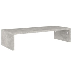 vidaXL Monitorständer Betongrau 60x23,5x12 cm Holzwerkstoff