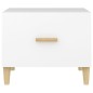 vidaXL Couchtisch Weiß 50x50x40 cm Holzwerkstoff vidaXL Couchtisch Weiß 50x50x40 cm Holzwerkstoff