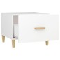 vidaXL Couchtisch Weiß 50x50x40 cm Holzwerkstoff vidaXL Couchtisch Weiß 50x50x40 cm Holzwerkstoff