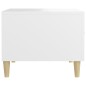 vidaXL Couchtisch Weiß 50x50x40 cm Holzwerkstoff vidaXL Couchtisch Weiß 50x50x40 cm Holzwerkstoff