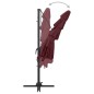 vidaXL Sonnenschirm mit Aluminium-Mast 4-lagig Bordeauxrot 250x250 cm vidaXL Sonnenschirm mit Aluminium-Mast 4-lagig Bordeauxrot 250x250 cm