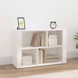 vidaXL Sideboard Hochglanz-Weiß 80x30x54 cm Holzwerkstoff