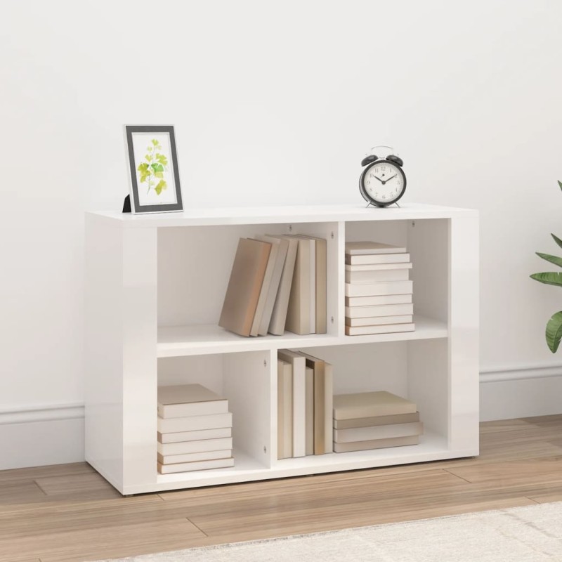 vidaXL Sideboard Hochglanz-Weiß 80x30x54 cm Holzwerkstoff vidaXL Sideboard Hochglanz-Weiß 80x30x54 cm Holzwerkstoff