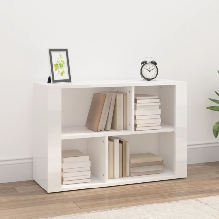 vidaXL Sideboard Hochglanz-Weiß 80x30x54 cm Holzwerkstoff