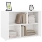 vidaXL Sideboard Hochglanz-Weiß 80x30x54 cm Holzwerkstoff vidaXL Sideboard Hochglanz-Weiß 80x30x54 cm Holzwerkstoff