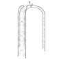 vidaXL Gartenbogen Schwarz Ø180x255 cm Stahl vidaXL Gartenbogen Schwarz Ø180x255 cm Stahl