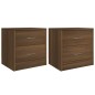 vidaXL Nachttische 2 Stk. Braun Eichen-Optik 40x30x40 cm Holzwerkstoff vidaXL Nachttische 2 Stk. Braun Eichen-Optik 40x30x40 cm Holzwerkstoff