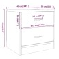 vidaXL Nachttische 2 Stk. Braun Eichen-Optik 40x30x40 cm Holzwerkstoff vidaXL Nachttische 2 Stk. Braun Eichen-Optik 40x30x40 cm Holzwerkstoff