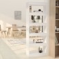 vidaXL Bücherregal/Raumteiler Weiß 60x30x166 cm Holzwerkstoff vidaXL Bücherregal/Raumteiler Weiß 60x30x166 cm Holzwerkstoff