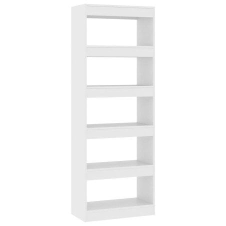 vidaXL Bücherregal/Raumteiler Weiß 60x30x166 cm Holzwerkstoff