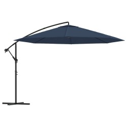 vidaXL Freiarm-Sonnenschirm 3,5 m Blau