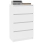 vidaXL Sideboard Weiß 60x35x98,5 cm Holzwerkstoff vidaXL Sideboard Weiß 60x35x98,5 cm Holzwerkstoff