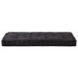 Palettenkissen Baumwolle 120×80×10 cm Schwarz Palettenkissen Baumwolle 120×80×10 cm Schwarz