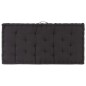 Palettenkissen Baumwolle 120×80×10 cm Schwarz Palettenkissen Baumwolle 120×80×10 cm Schwarz