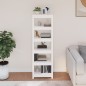 vidaXL Bücherregal Weiß 50x35x154 cm Massivholz Kiefer vidaXL Bücherregal Weiß 50x35x154 cm Massivholz Kiefer