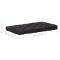 Palettenkissen Baumwolle 120×80×10 cm Schwarz Palettenkissen Baumwolle 120×80×10 cm Schwarz