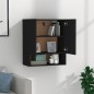 vidaXL Wandschrank Schwarz 60x31x70 cm Holzwerkstoff vidaXL Wandschrank Schwarz 60x31x70 cm Holzwerkstoff