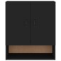 vidaXL Wandschrank Schwarz 60x31x70 cm Holzwerkstoff vidaXL Wandschrank Schwarz 60x31x70 cm Holzwerkstoff
