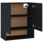 vidaXL Wandschrank Schwarz 60x31x70 cm Holzwerkstoff vidaXL Wandschrank Schwarz 60x31x70 cm Holzwerkstoff