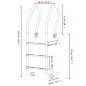 vidaXL Pool-Leiter 54x38x158 cm Edelstahl 304 vidaXL Pool-Leiter 54x38x158 cm Edelstahl 304