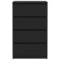 vidaXL Sideboard Schwarz 60x35x98,5 cm Holzwerkstoff vidaXL Sideboard Schwarz 60x35x98,5 cm Holzwerkstoff