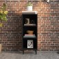 vidaXL Sideboard Schwarz 34,5x32,5x90 cm Holzwerkstoff vidaXL Sideboard Schwarz 34,5x32,5x90 cm Holzwerkstoff