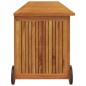 vidaXL Gartentruhe mit Rollen 150x50x58 cm Massivholz Akazie vidaXL Gartentruhe mit Rollen 150x50x58 cm Massivholz Akazie