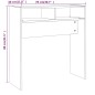 vidaXL Konsolentisch Grau Sonoma 78x30x80 cm Holzwerkstoff vidaXL Konsolentisch Grau Sonoma 78x30x80 cm Holzwerkstoff
