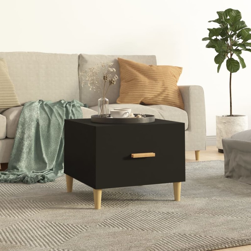 vidaXL Couchtisch Schwarz 50x50x40 cm Holzwerkstoff vidaXL Couchtisch Schwarz 50x50x40 cm Holzwerkstoff