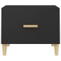 vidaXL Couchtisch Schwarz 50x50x40 cm Holzwerkstoff vidaXL Couchtisch Schwarz 50x50x40 cm Holzwerkstoff