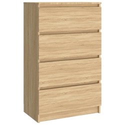 vidaXL Sideboard Sonoma-Eiche 60x35x98,5 cm Holzwerkstoff