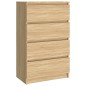 vidaXL Sideboard Sonoma-Eiche 60x35x98,5 cm Holzwerkstoff vidaXL Sideboard Sonoma-Eiche 60x35x98,5 cm Holzwerkstoff