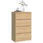 vidaXL Sideboard Sonoma-Eiche 60x35x98,5 cm Holzwerkstoff vidaXL Sideboard Sonoma-Eiche 60x35x98,5 cm Holzwerkstoff