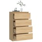 vidaXL Sideboard Sonoma-Eiche 60x35x98,5 cm Holzwerkstoff vidaXL Sideboard Sonoma-Eiche 60x35x98,5 cm Holzwerkstoff